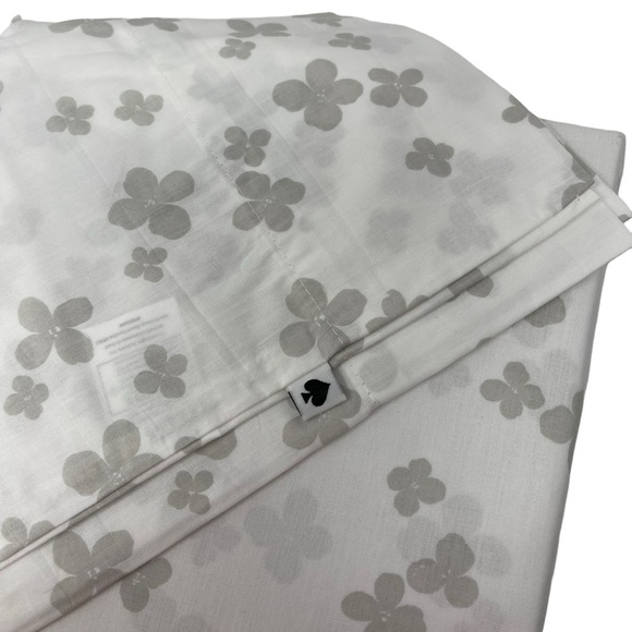 Kate Spade X-Long Twin Sheet Set Gray Floral New - Picture 3 of 6